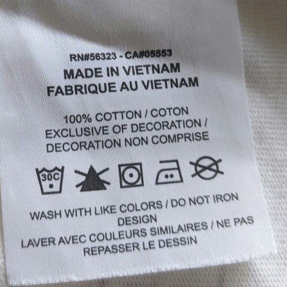 Nike Men's White Jordan Flight MVP 85 Full Logo Tshirt, Small Cotton - Picture 4 of 7